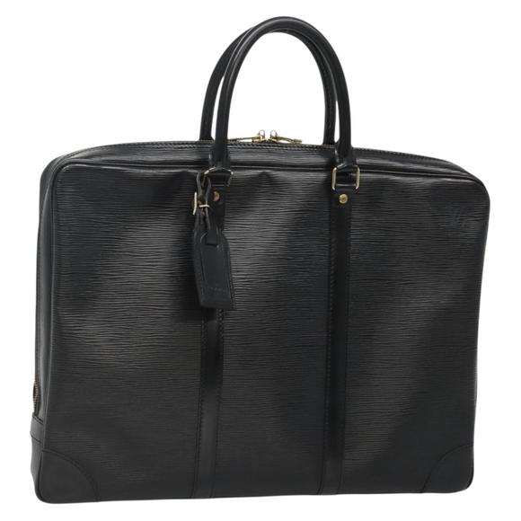 LOUIS VUITTON Handbags - LOUIS VUITTON Epi Porte Documents Voyage Business Bag Black M54472 Auth 131145